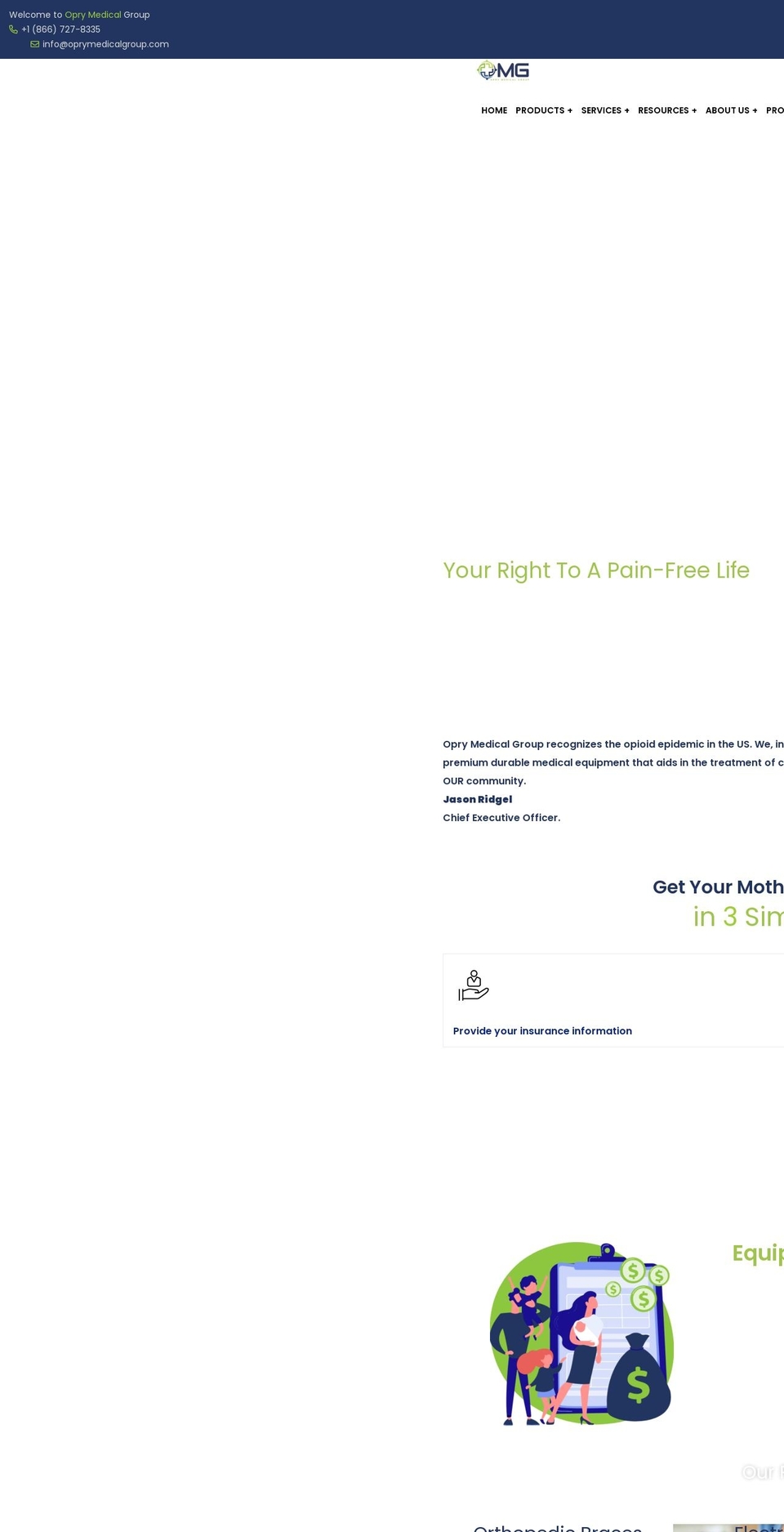 oprymedicalgroup.com — Shopify storefront screenshot