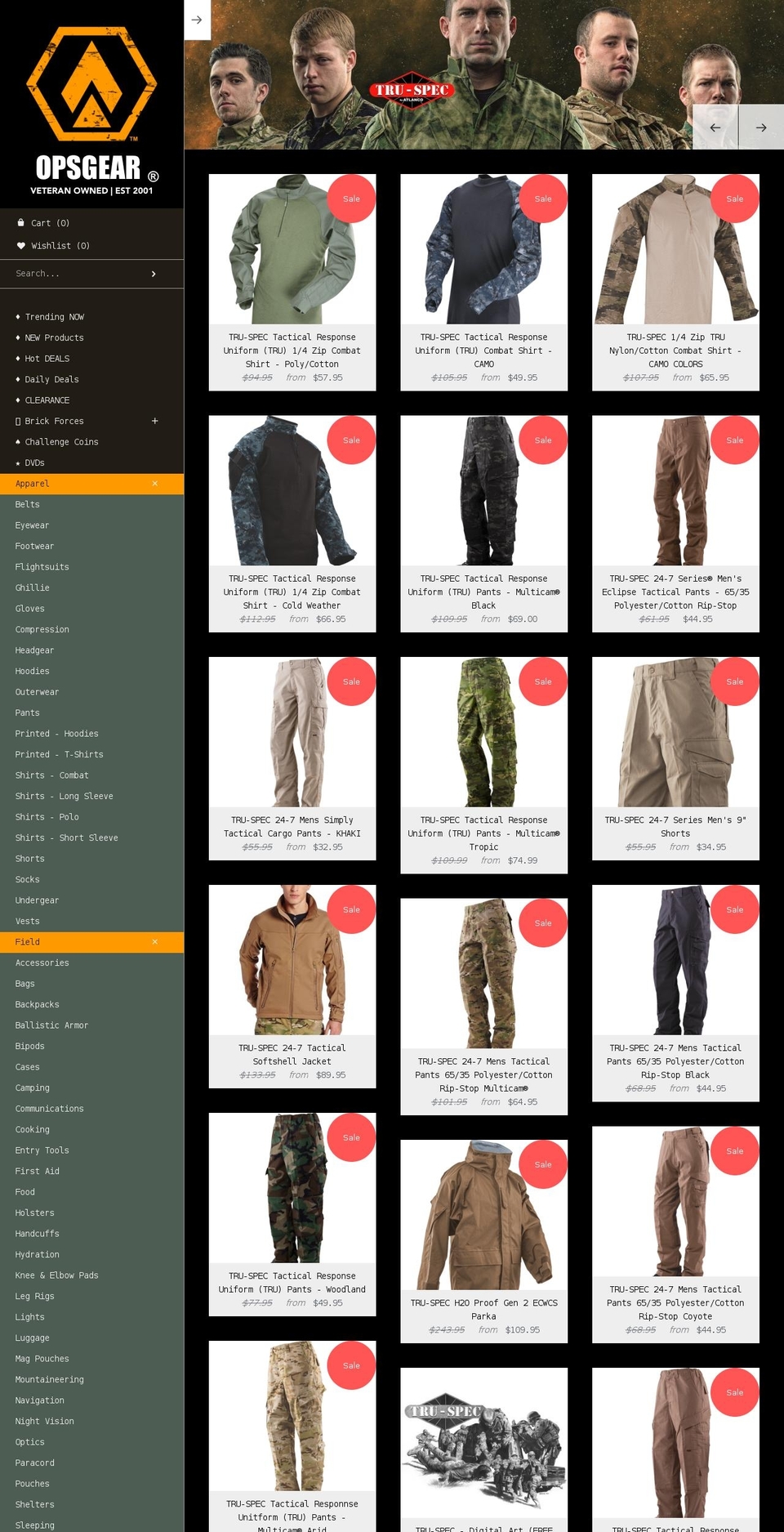 opsgearmobile.com shopify website screenshot