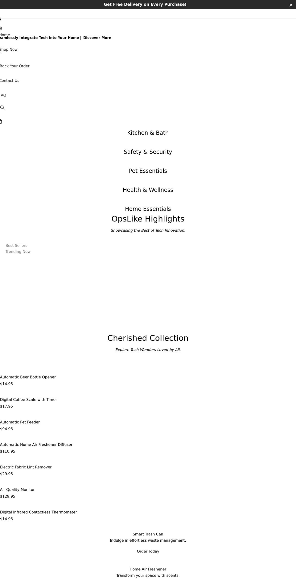 opslike.com shopify website screenshot