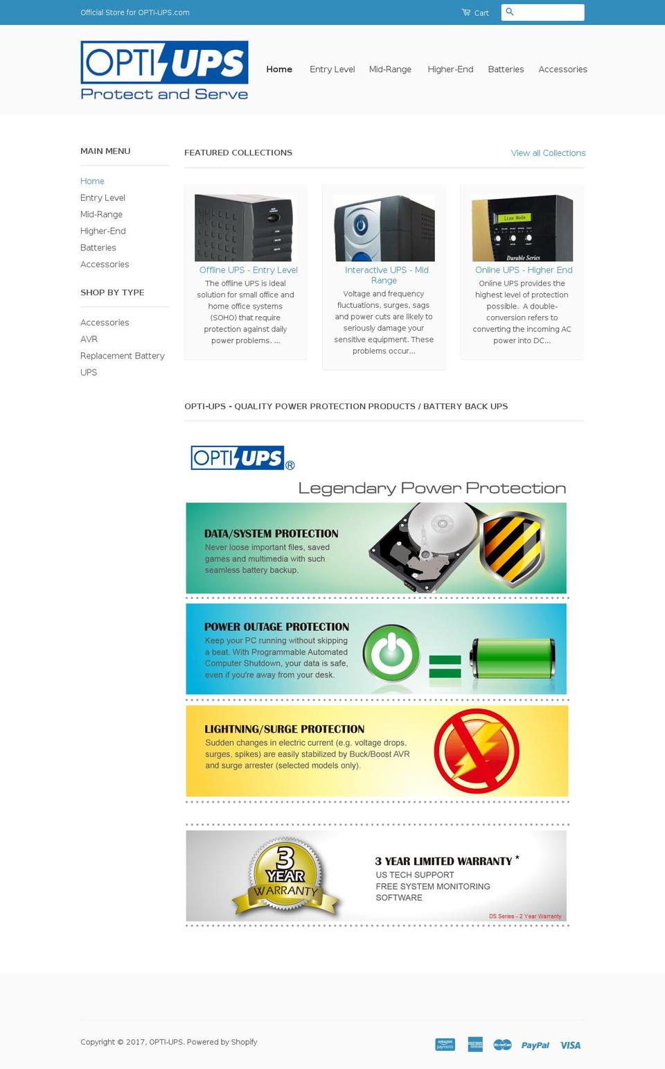 opti-store.com shopify website screenshot