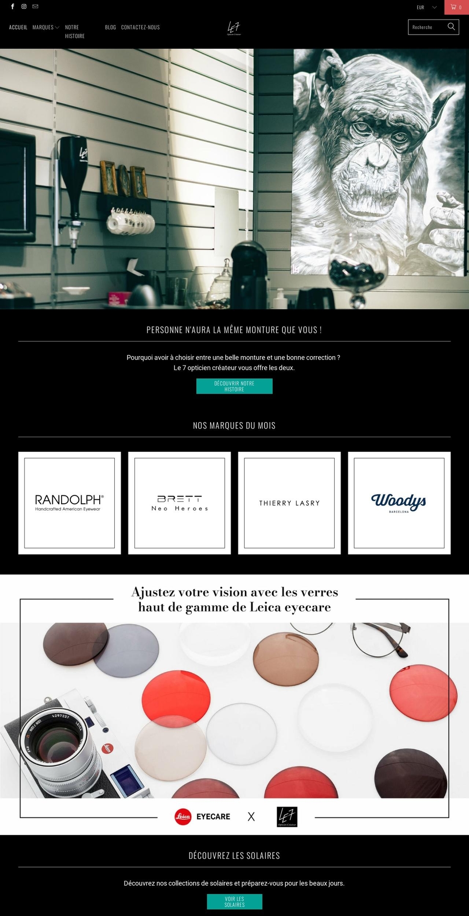 opticien-montlucon.com shopify website screenshot