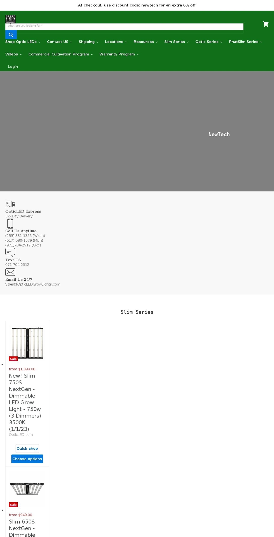 opticled-com.myshopify.com shopify website screenshot