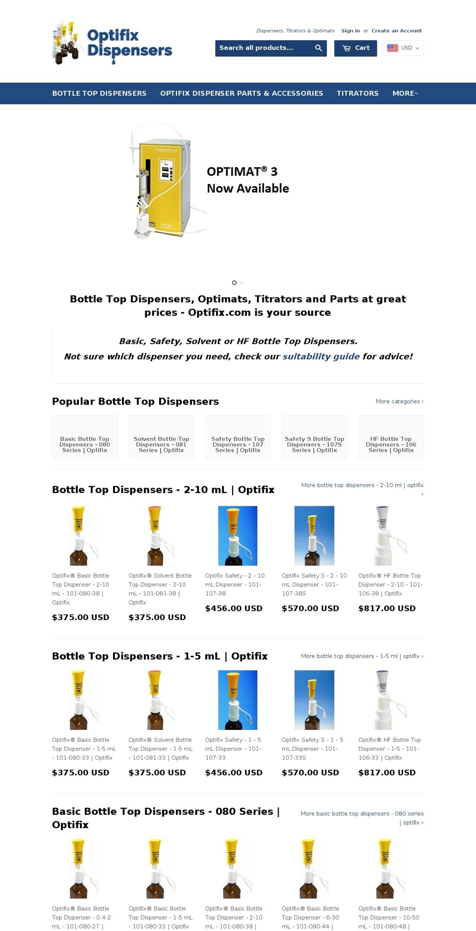 optifix.com shopify website screenshot