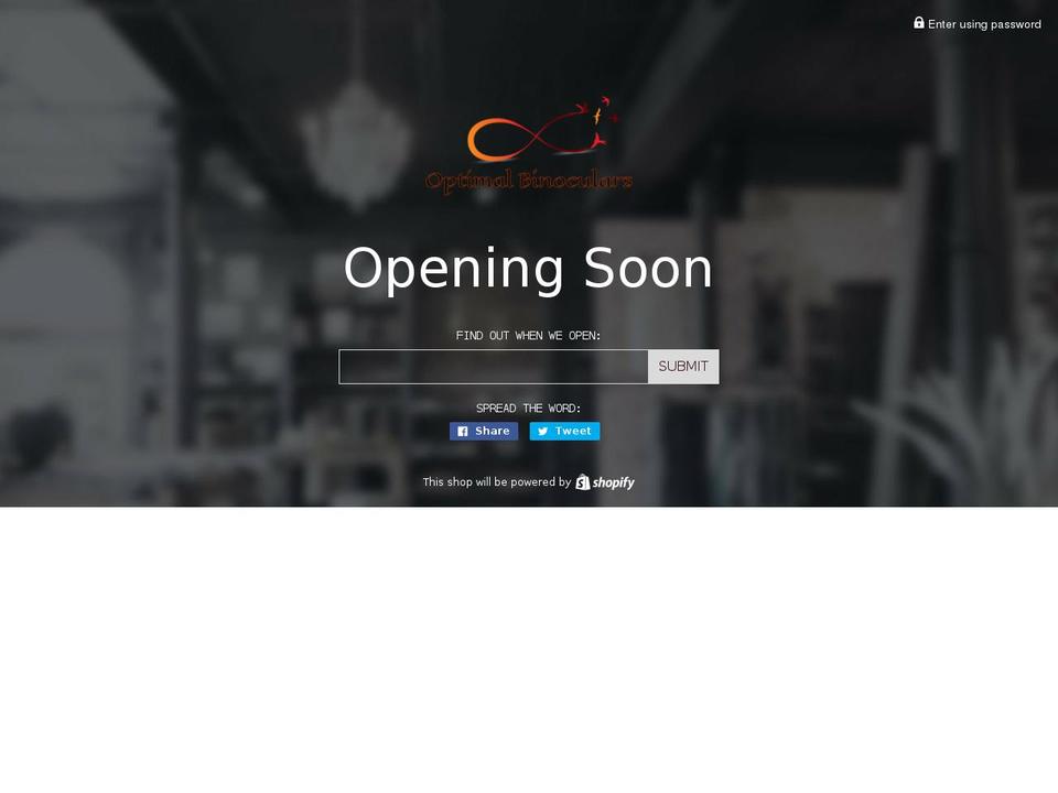 optimalbinoculars.com — Shopify storefront screenshot