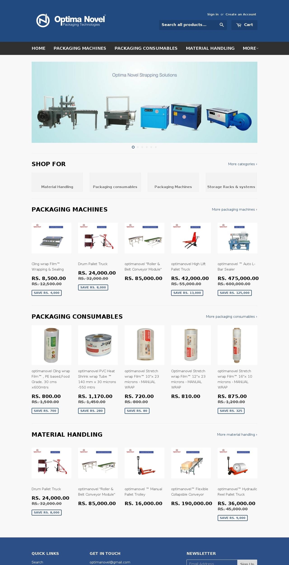 optimanovel.com shopify website screenshot