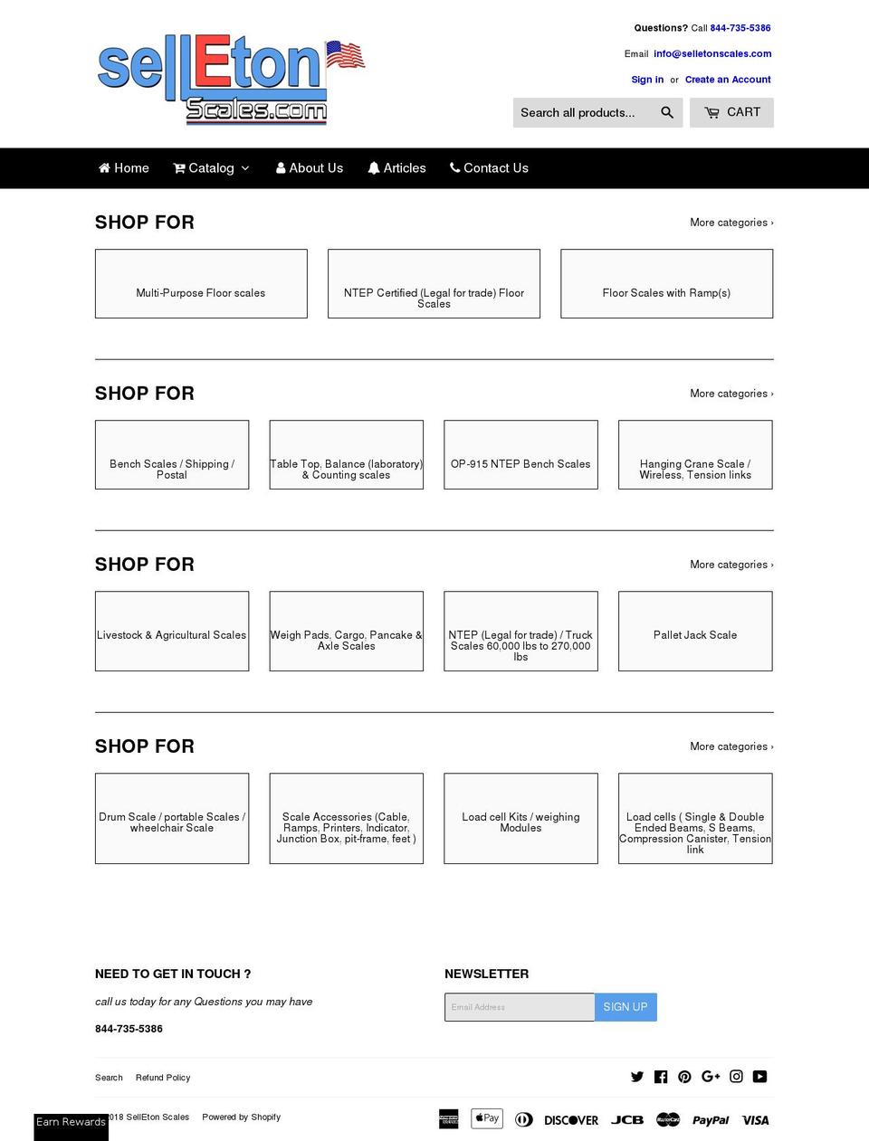 optimascalesusa.com — Shopify storefront screenshot