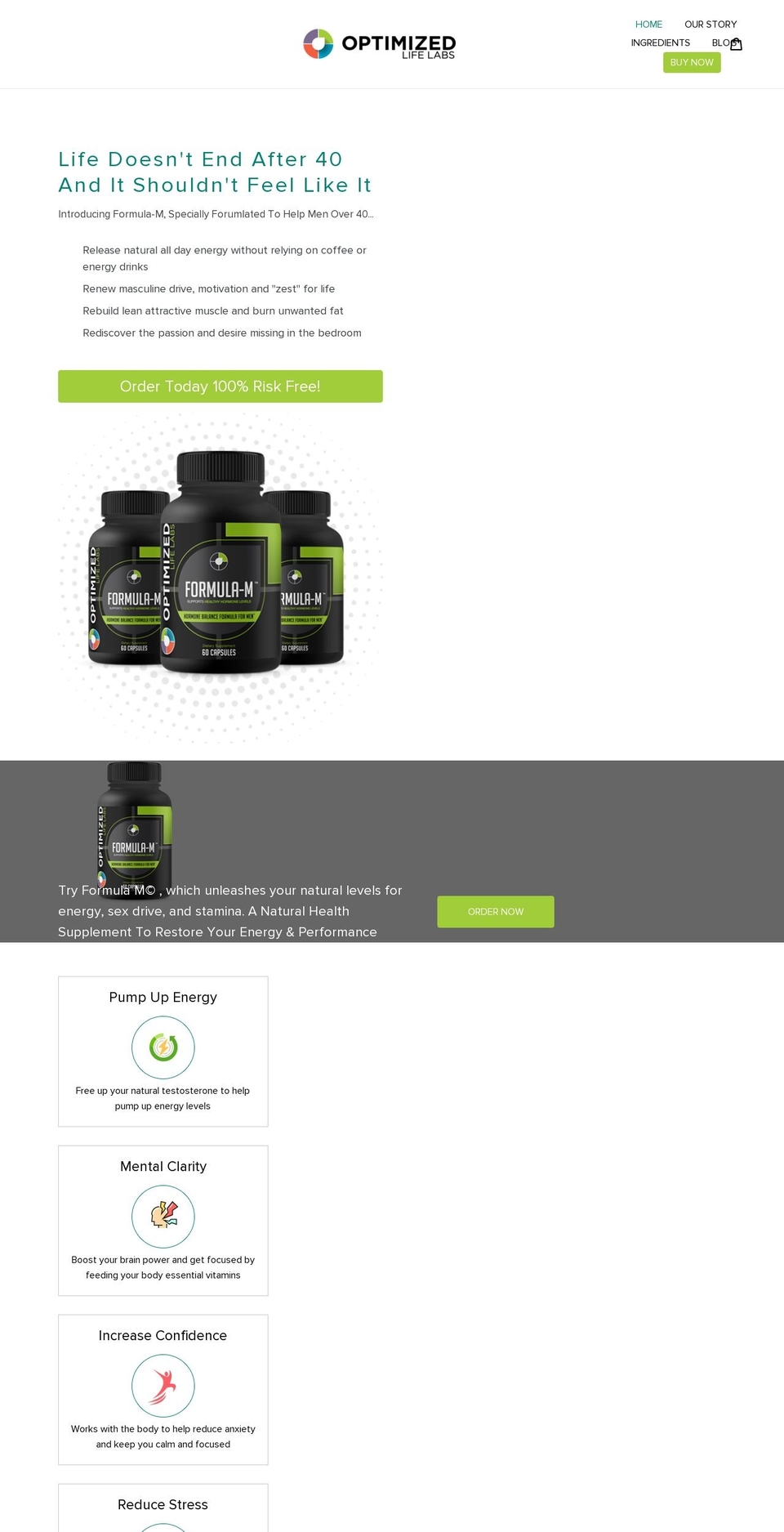 optimizedlifelabs.com — Shopify storefront screenshot