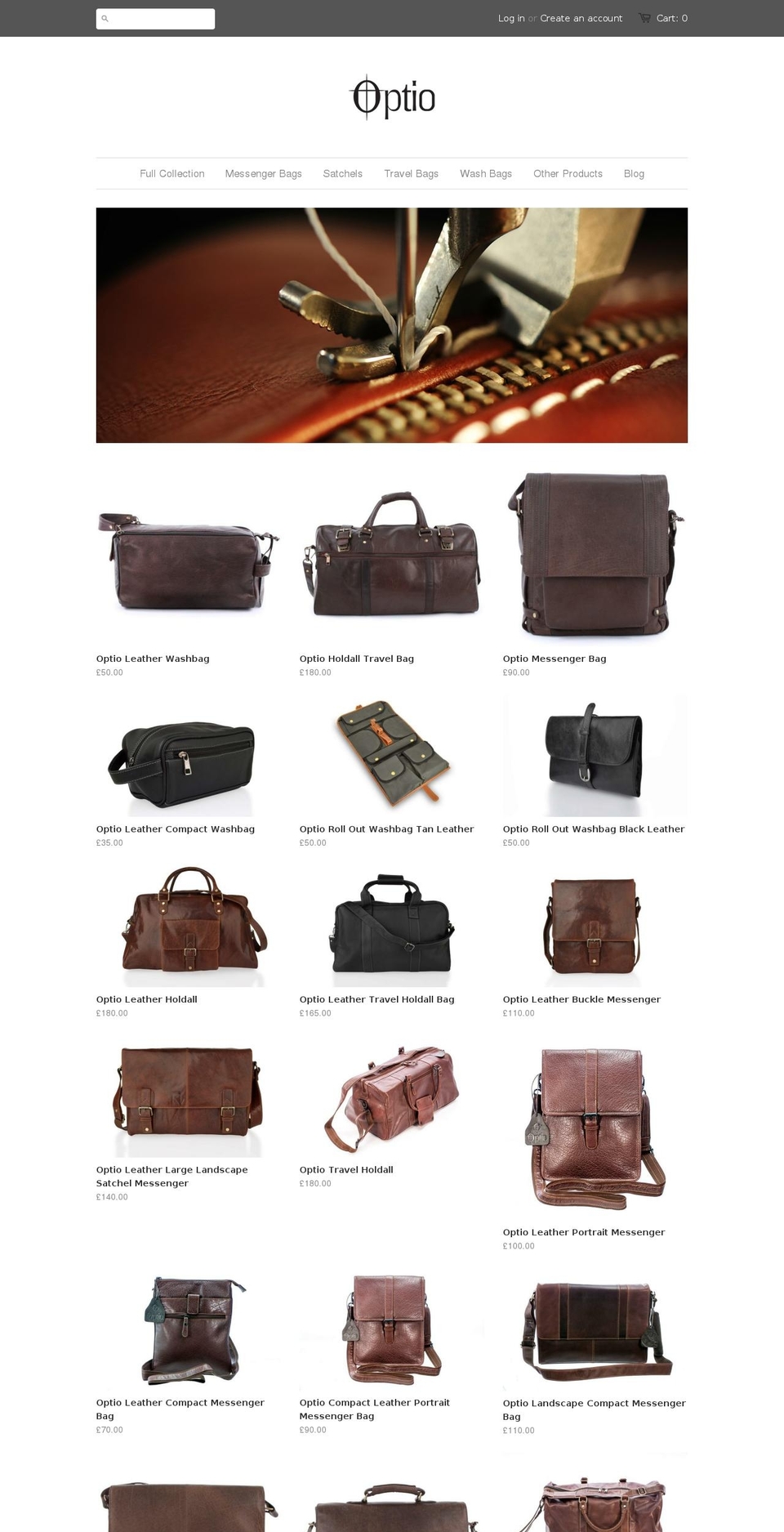 optioclothing.net shopify website screenshot