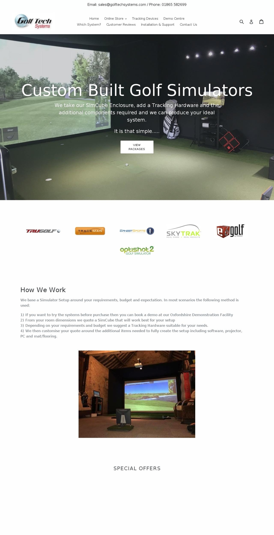 optishotuk.com — Shopify storefront screenshot