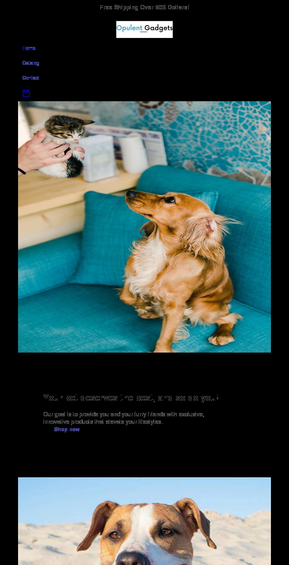 opulentgadgets.com — Shopify storefront screenshot