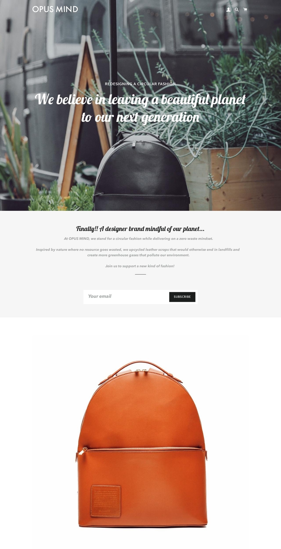 opusmind.com — Shopify storefront screenshot