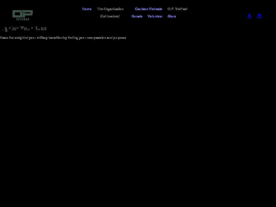 opveteran.org shopify website screenshot