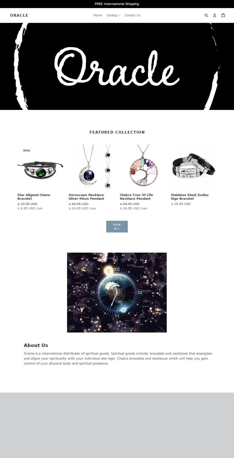 oracle-online.com shopify website screenshot