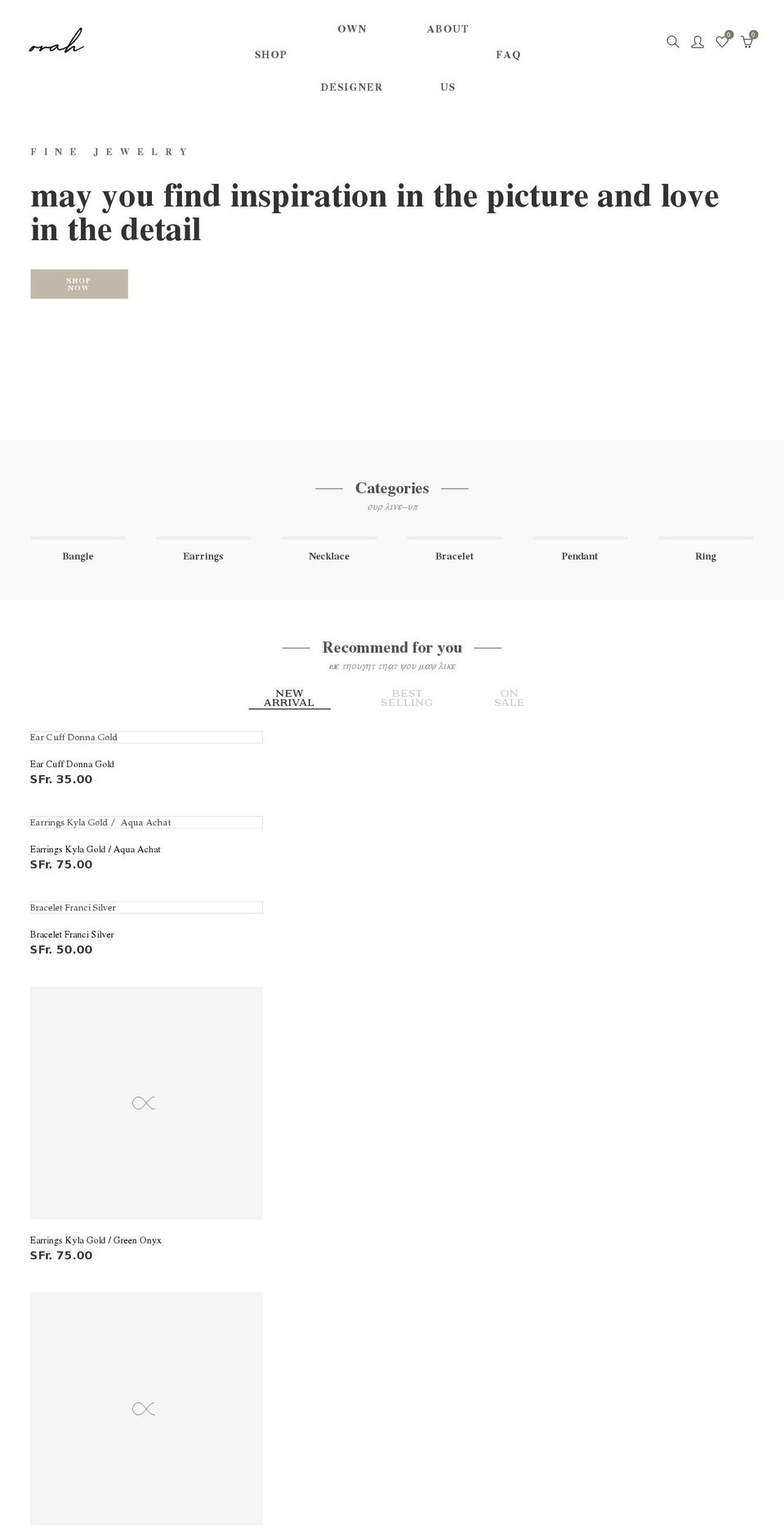 orah.store shopify website screenshot