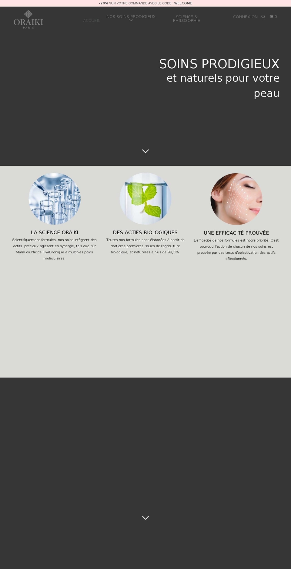 oraiki.paris shopify website screenshot
