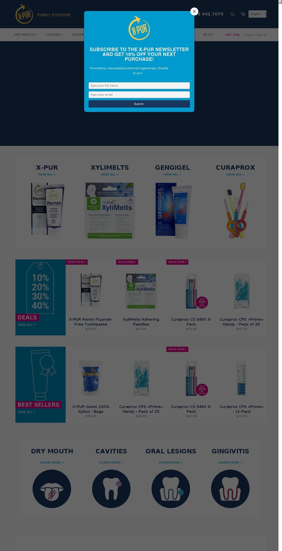oralhygieneboutique.ca shopify website screenshot