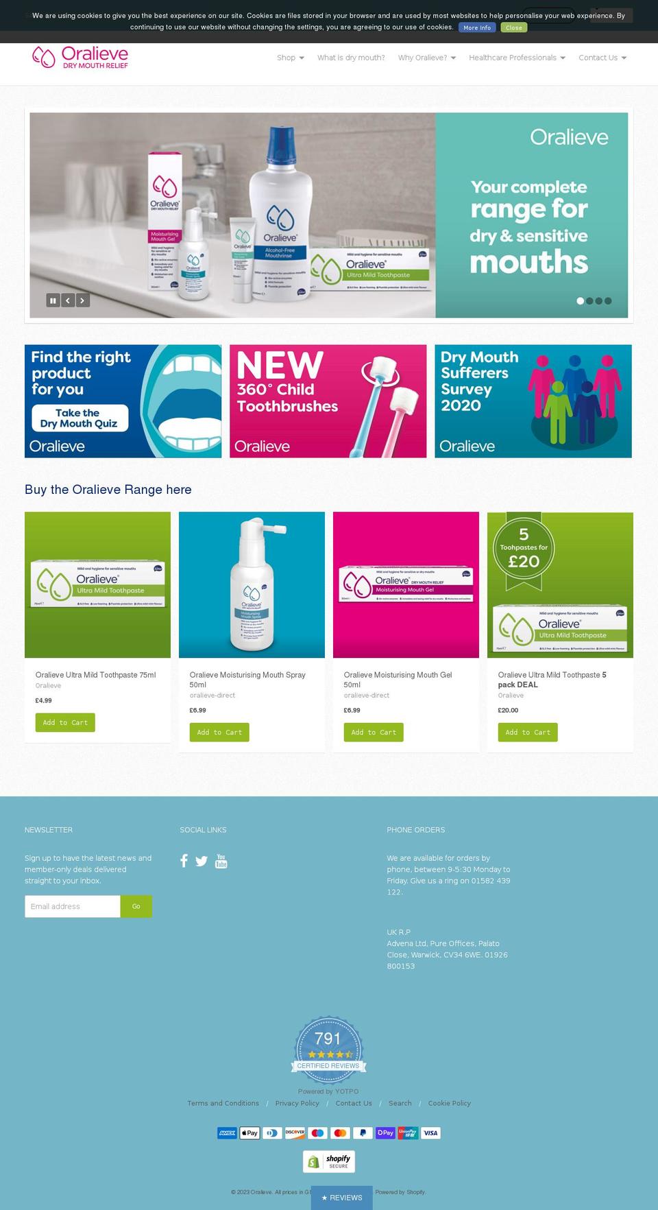 oralieve-direct.myshopify.com shopify website screenshot