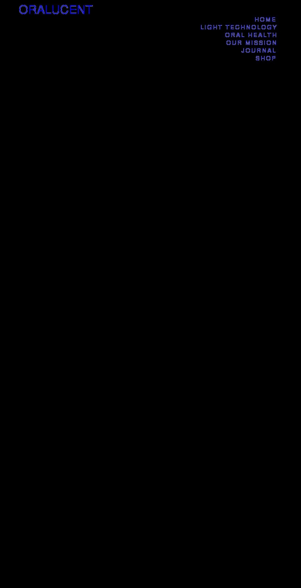 oralucent.com shopify website screenshot