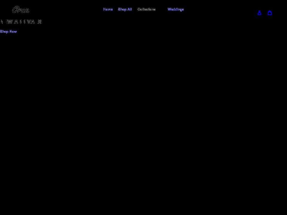 oranapparel.com shopify website screenshot