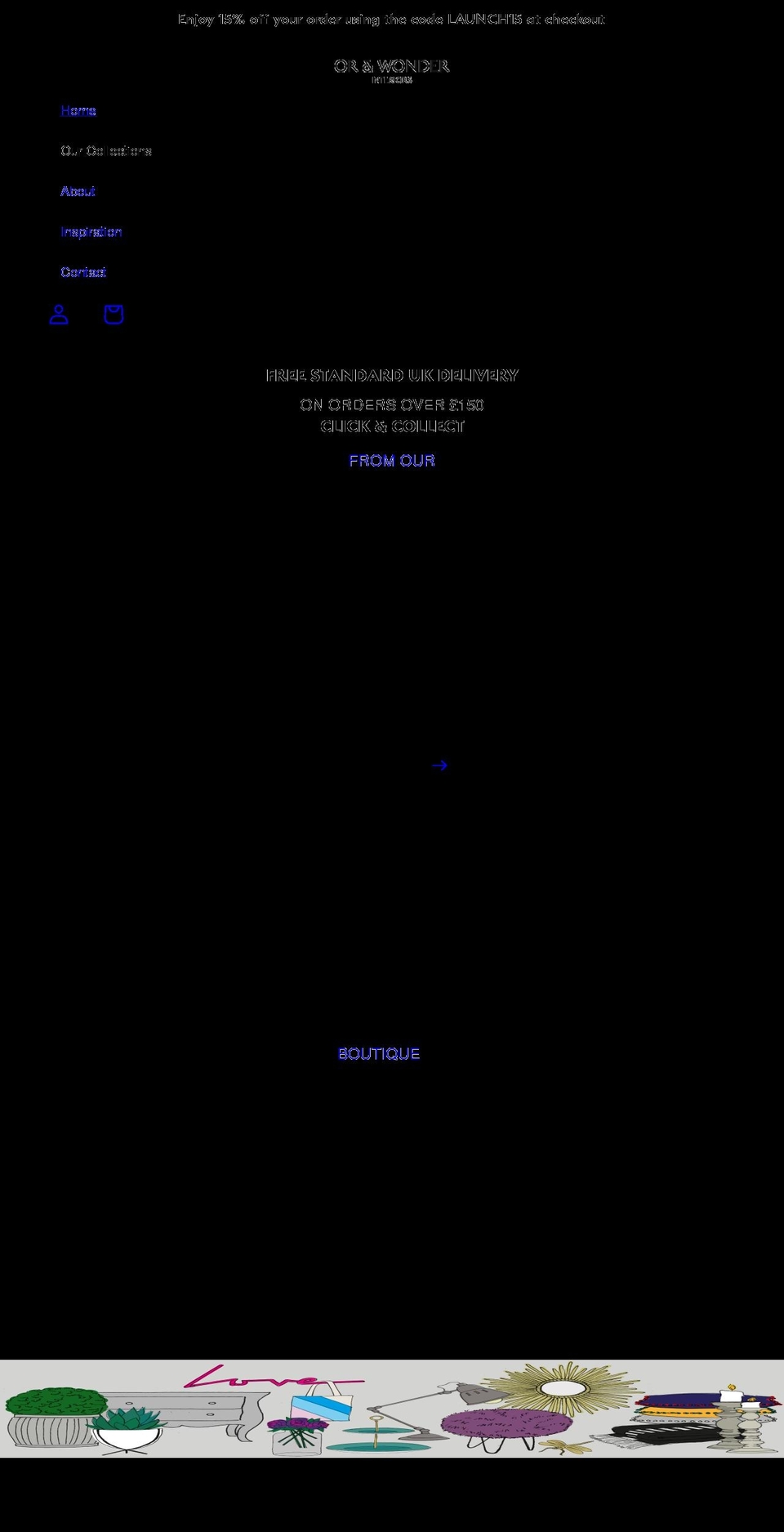 orandwonder.com shopify website screenshot