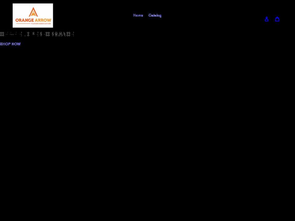 orange-arrow-players-association.myshopify.com shopify website screenshot