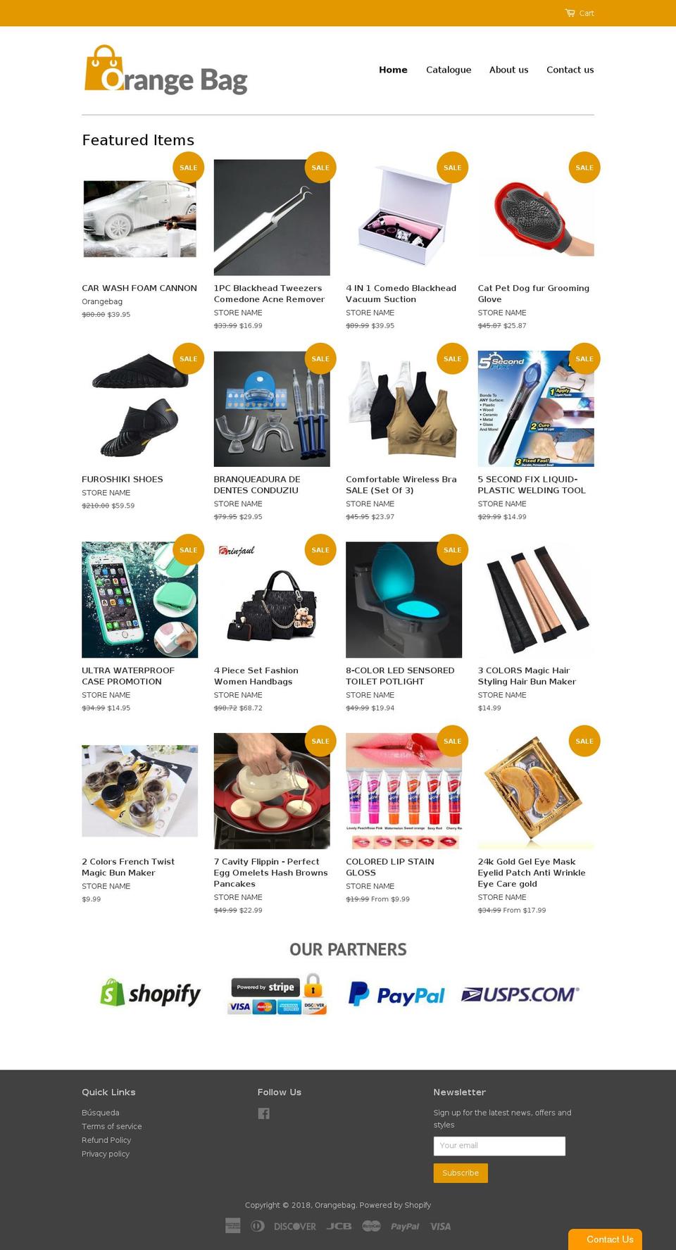 orange-bag.com — Shopify storefront screenshot