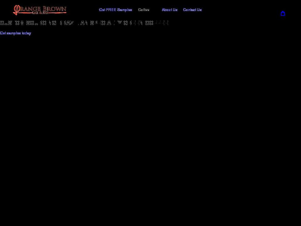 orangebrownimports.com shopify website screenshot