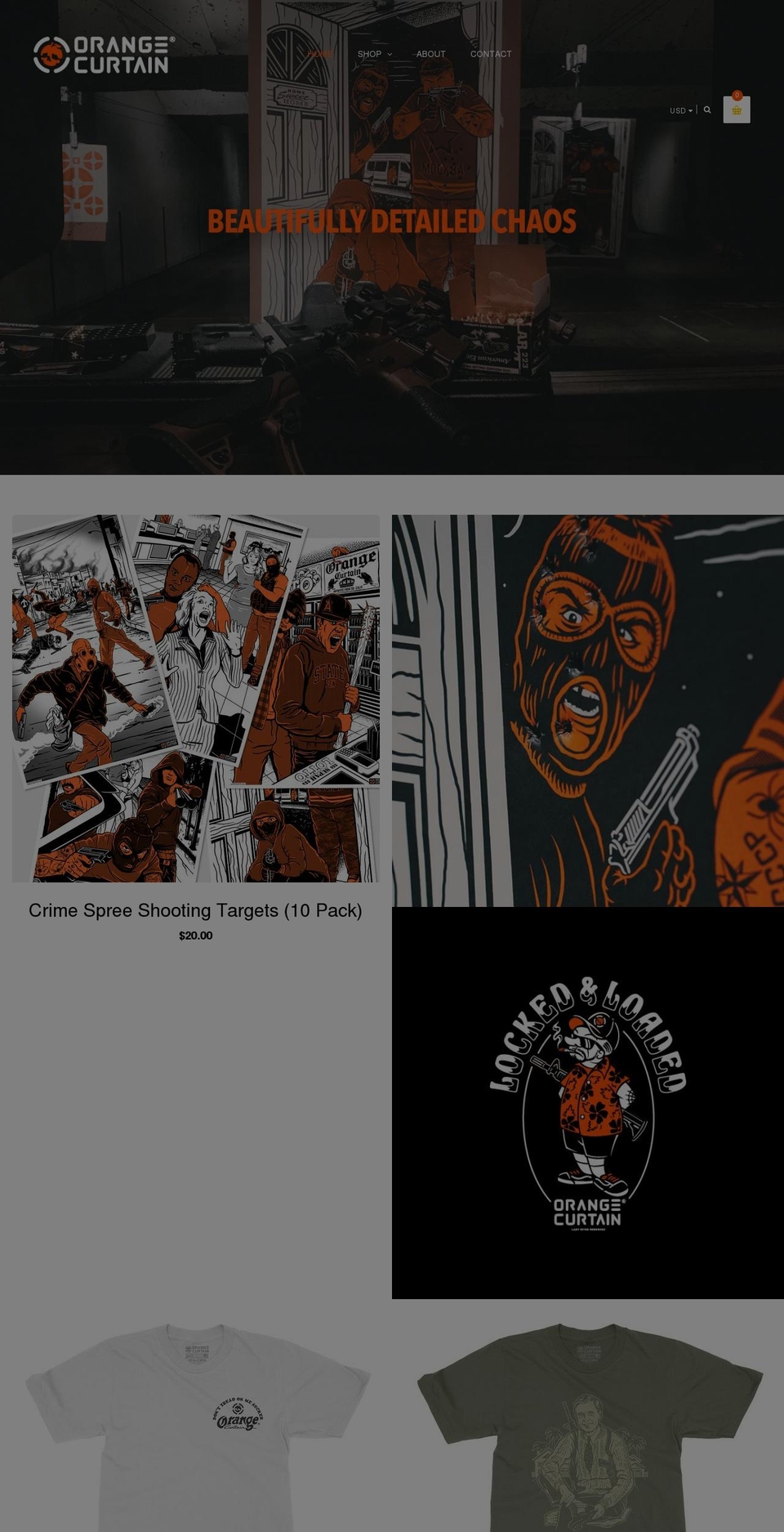 orangecurtainco.com — Shopify storefront screenshot