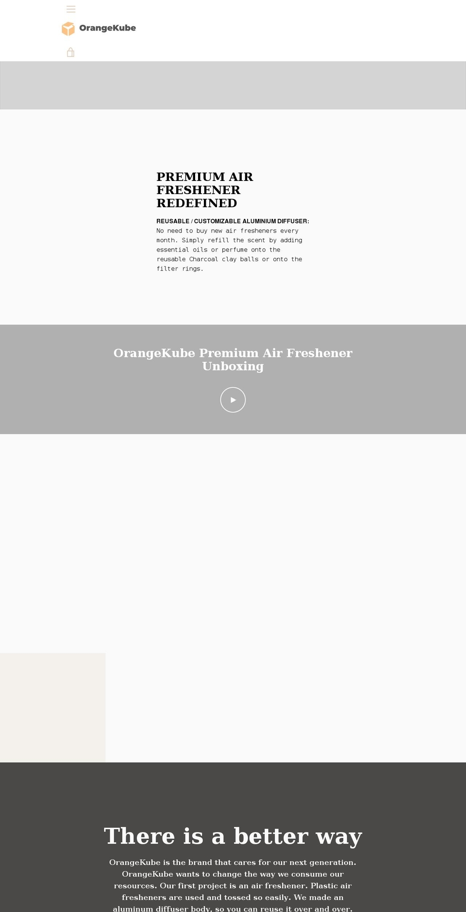 orangekube.com shopify website screenshot