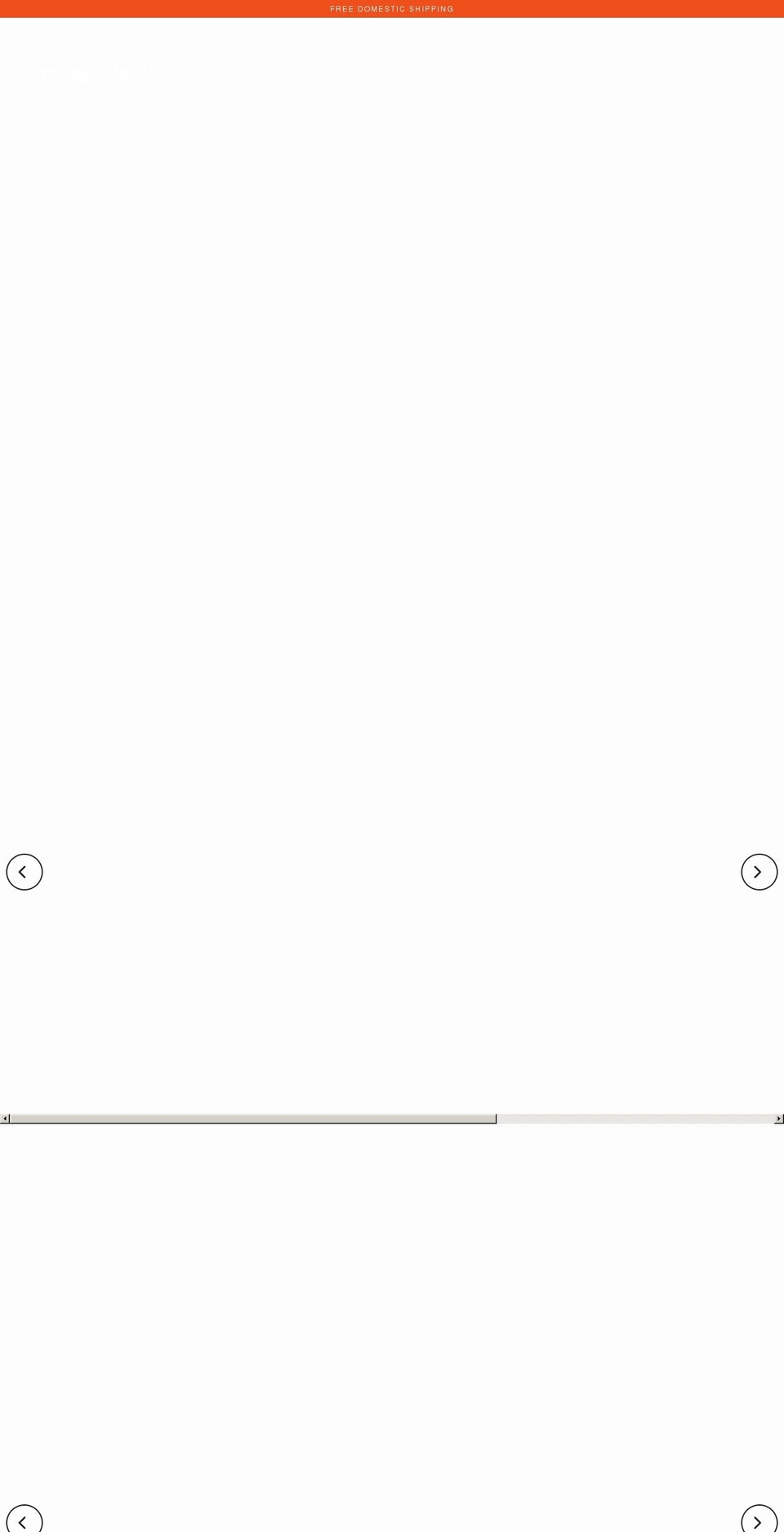 orangepeelapparel.com shopify website screenshot