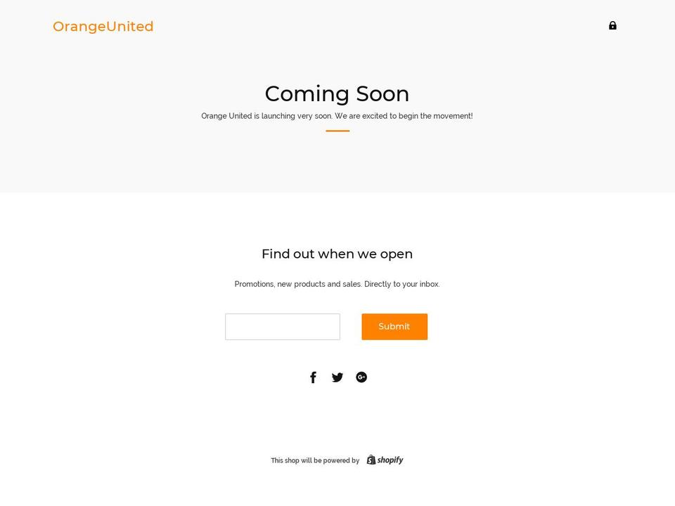 orangeunited.org shopify website screenshot