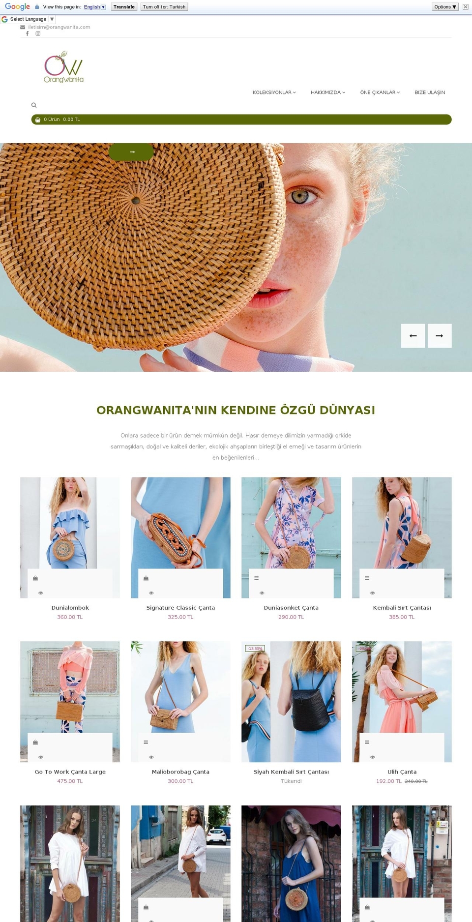 orangwanita.com shopify website screenshot