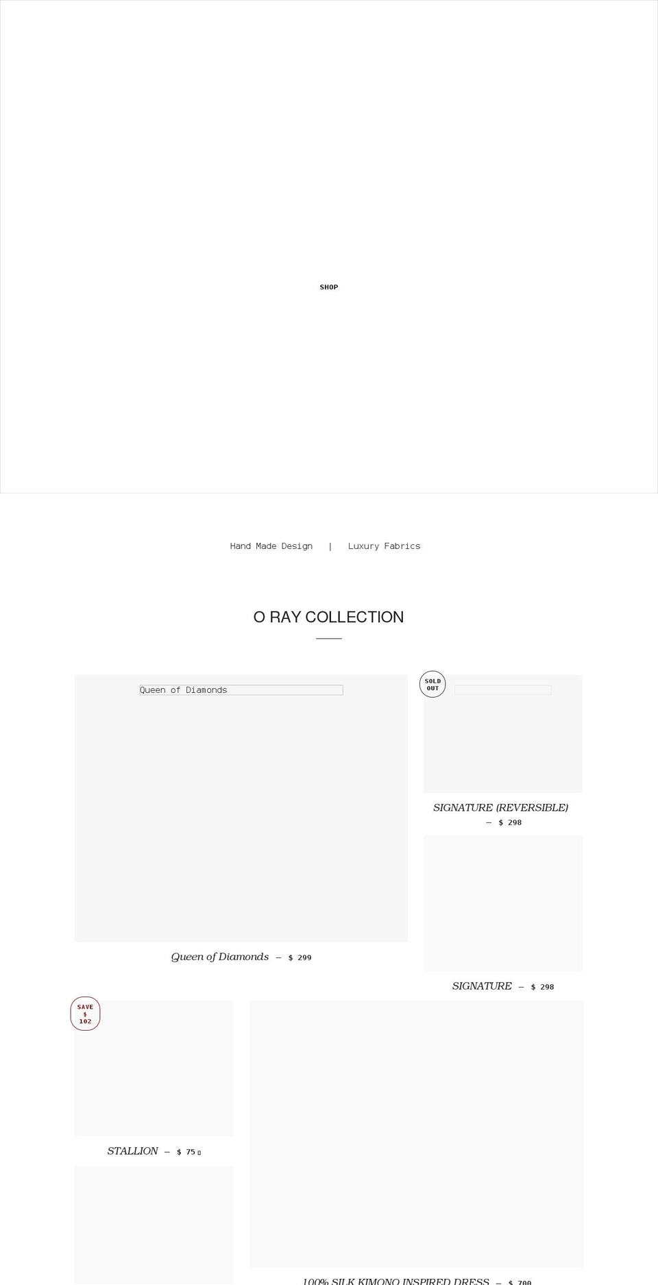 orayinternational.com shopify website screenshot