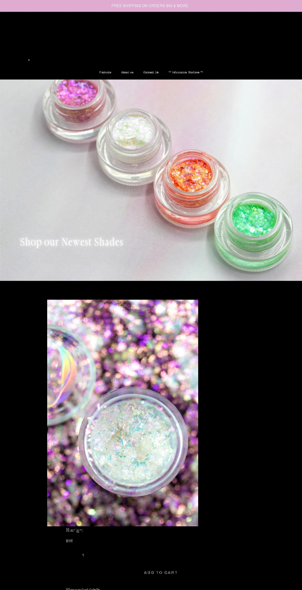 orbalcosmetics.com shopify website screenshot