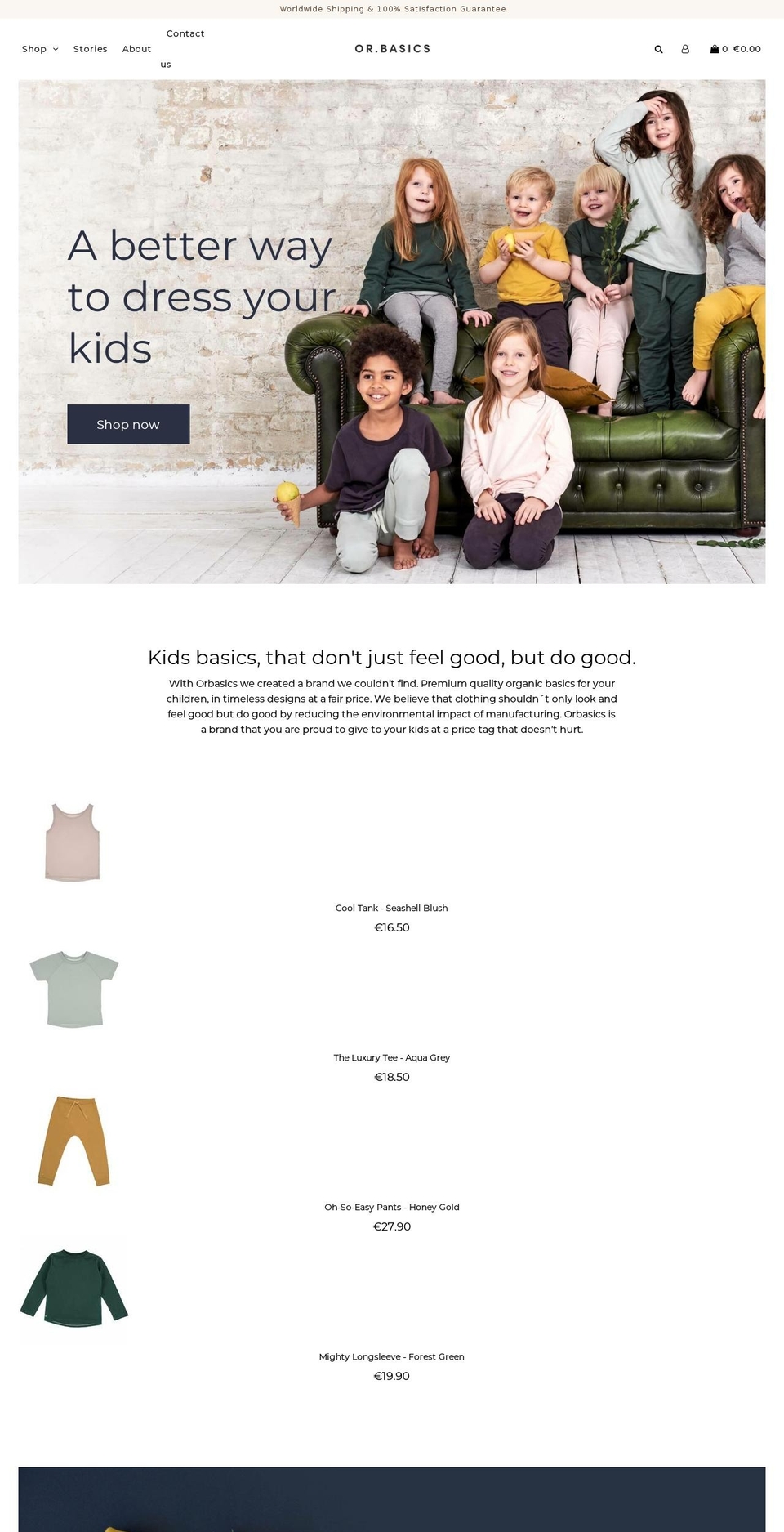 orbasics.com — Shopify storefront screenshot