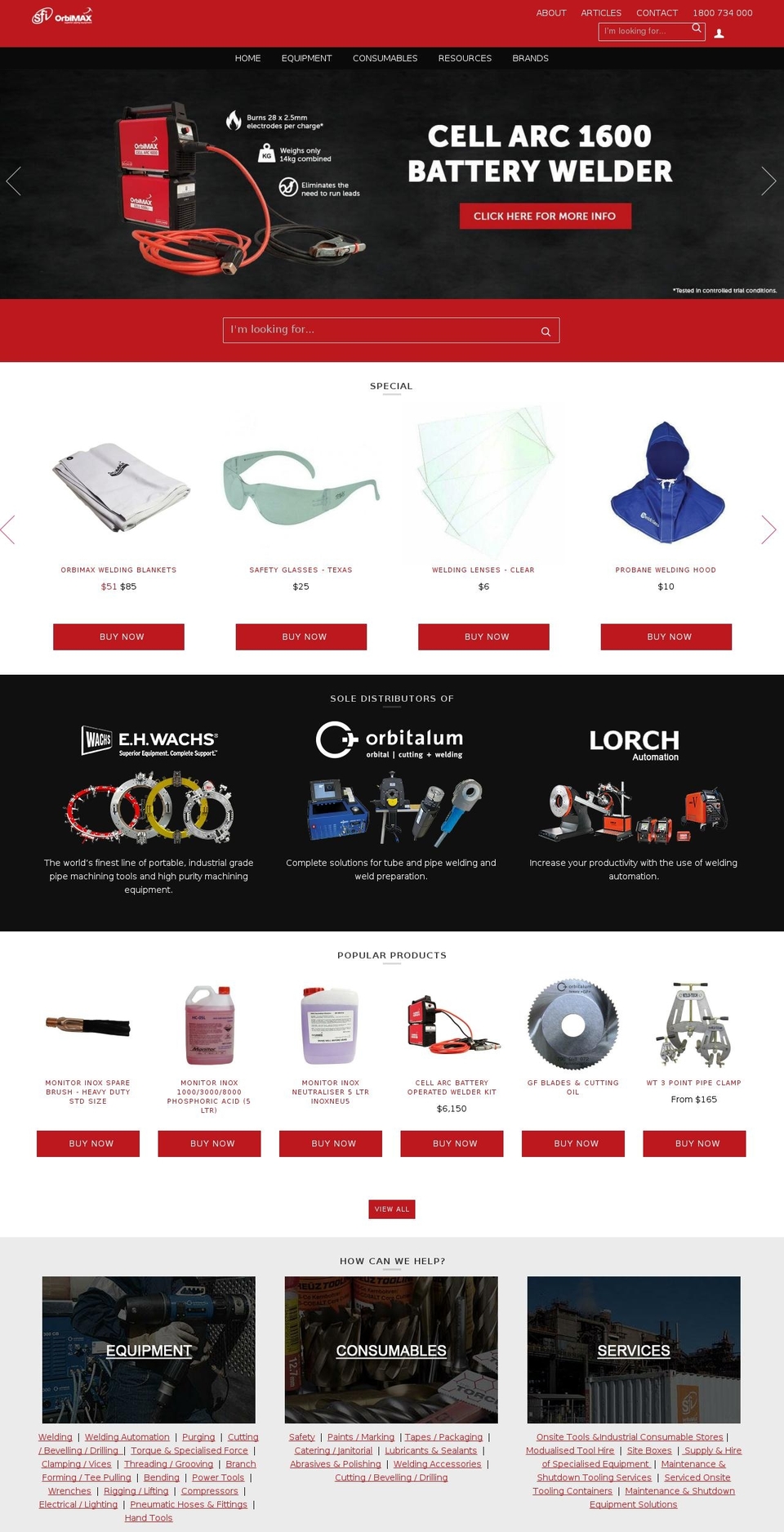 orbimax.com.au shopify website screenshot