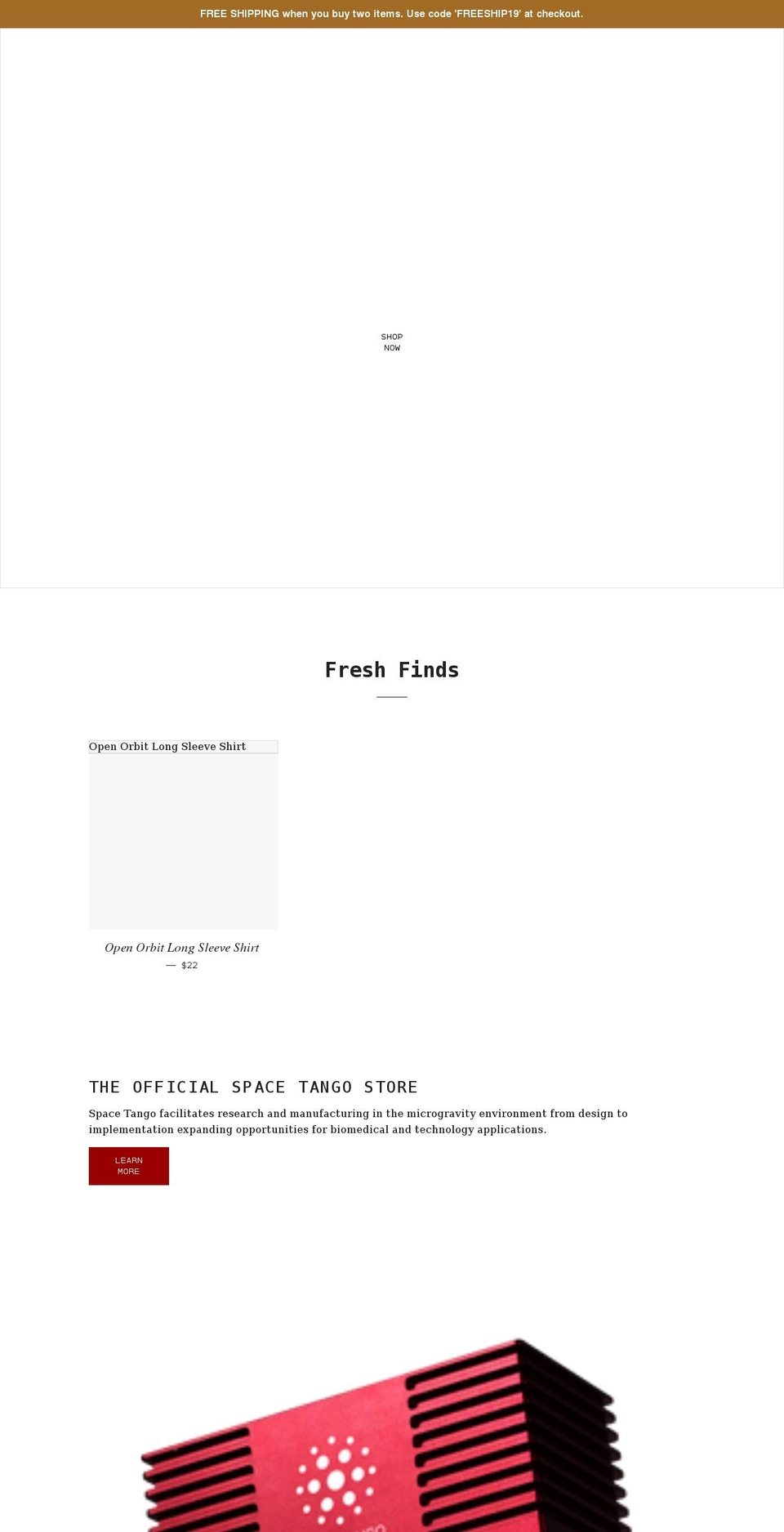 orbitaloutpoststore.com shopify website screenshot