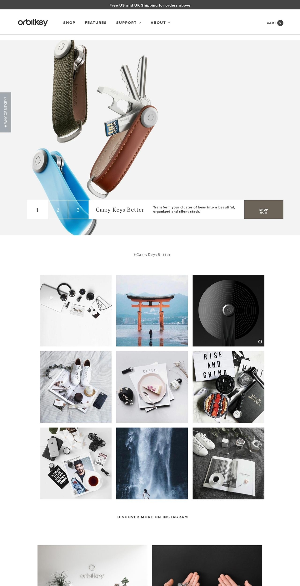 orbitkey.com shopify website screenshot