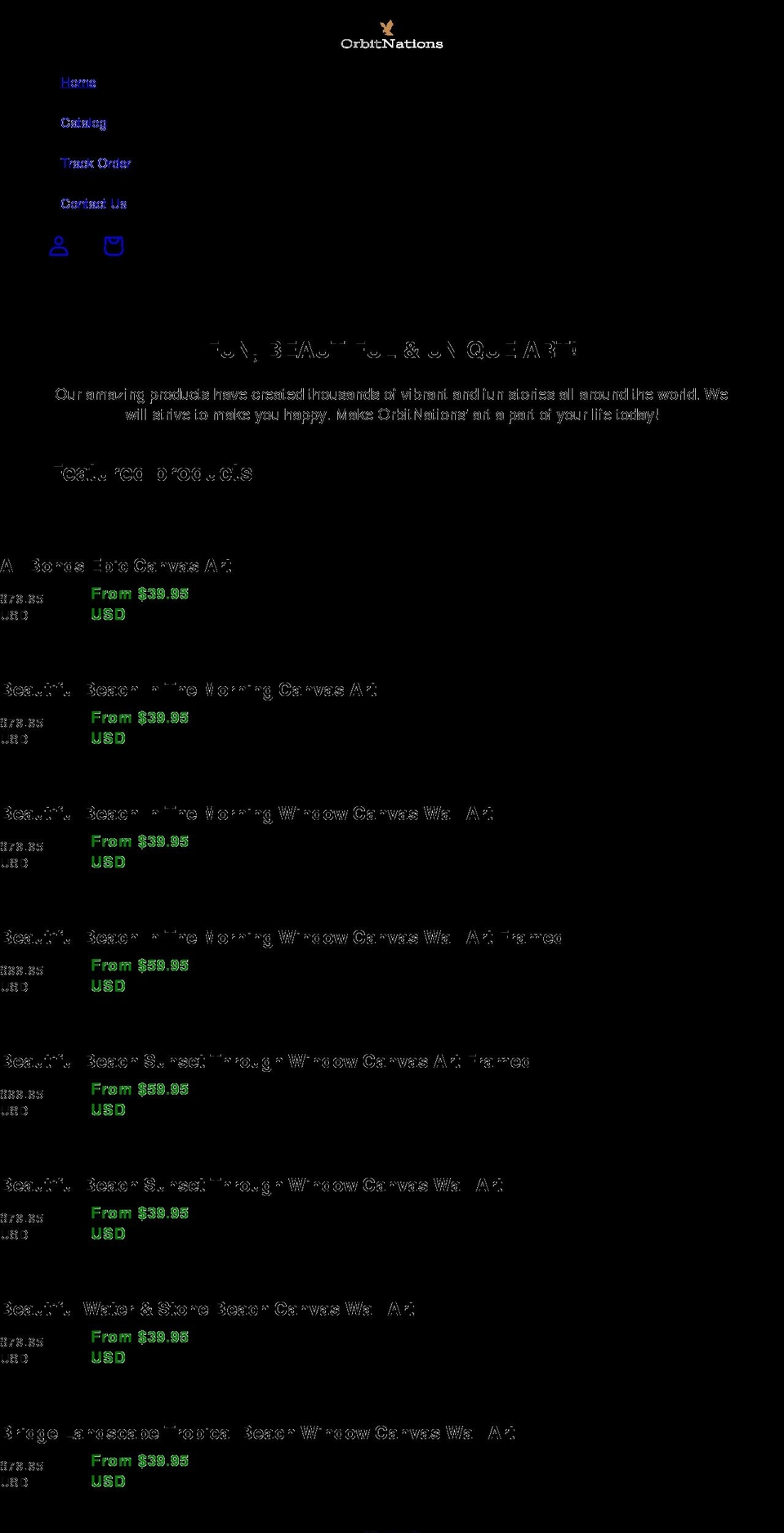 orbitnation.net shopify website screenshot