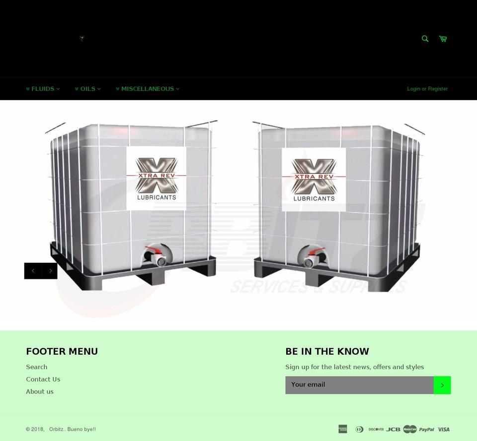 orbitzss.com shopify website screenshot