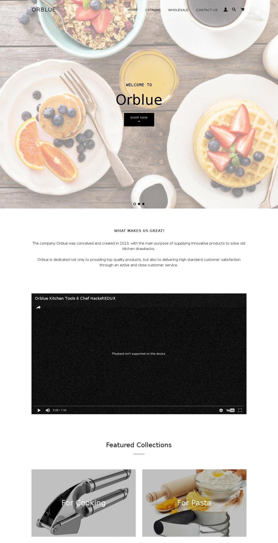 orblue-store.com shopify website screenshot