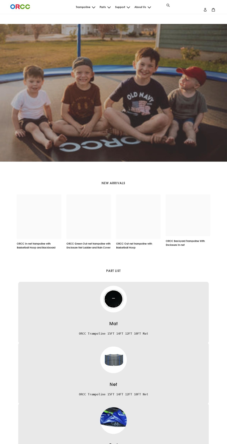 orccs.com shopify website screenshot