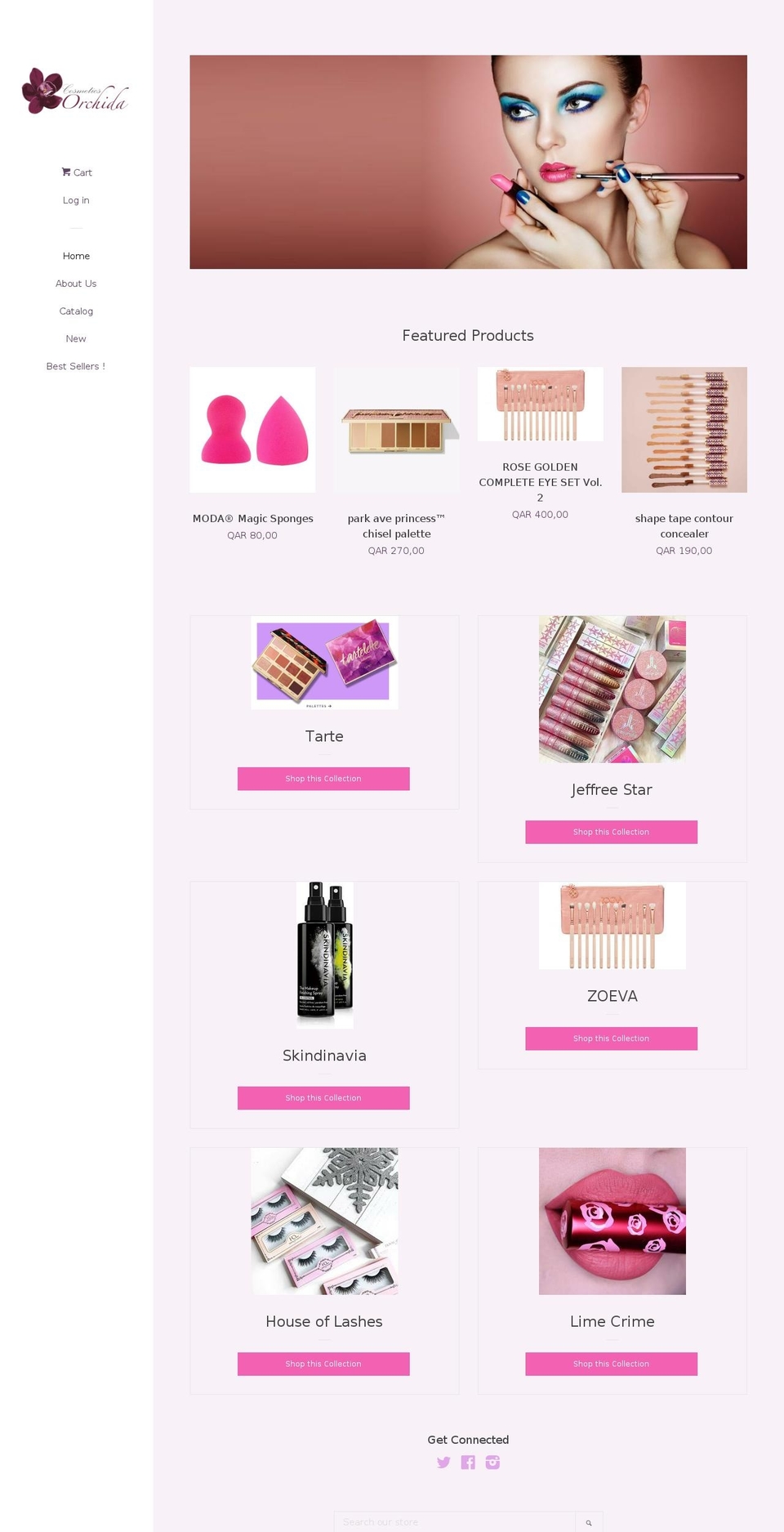 orchida-cosemtics.com — Shopify storefront screenshot