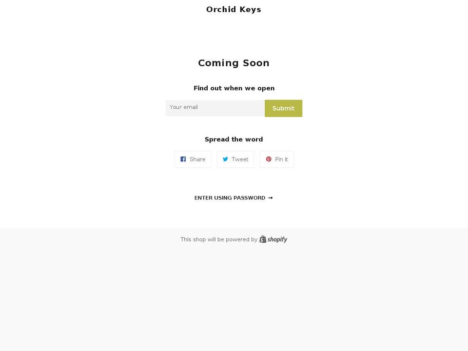 orchidkeys.com — Shopify storefront screenshot