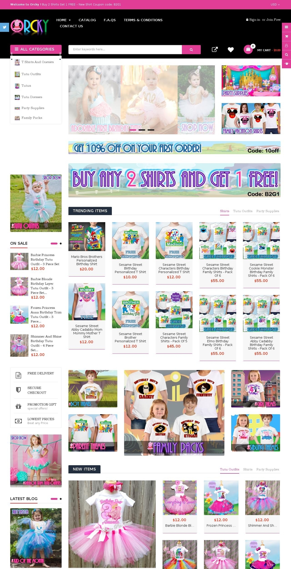 orcky.com — Shopify storefront screenshot