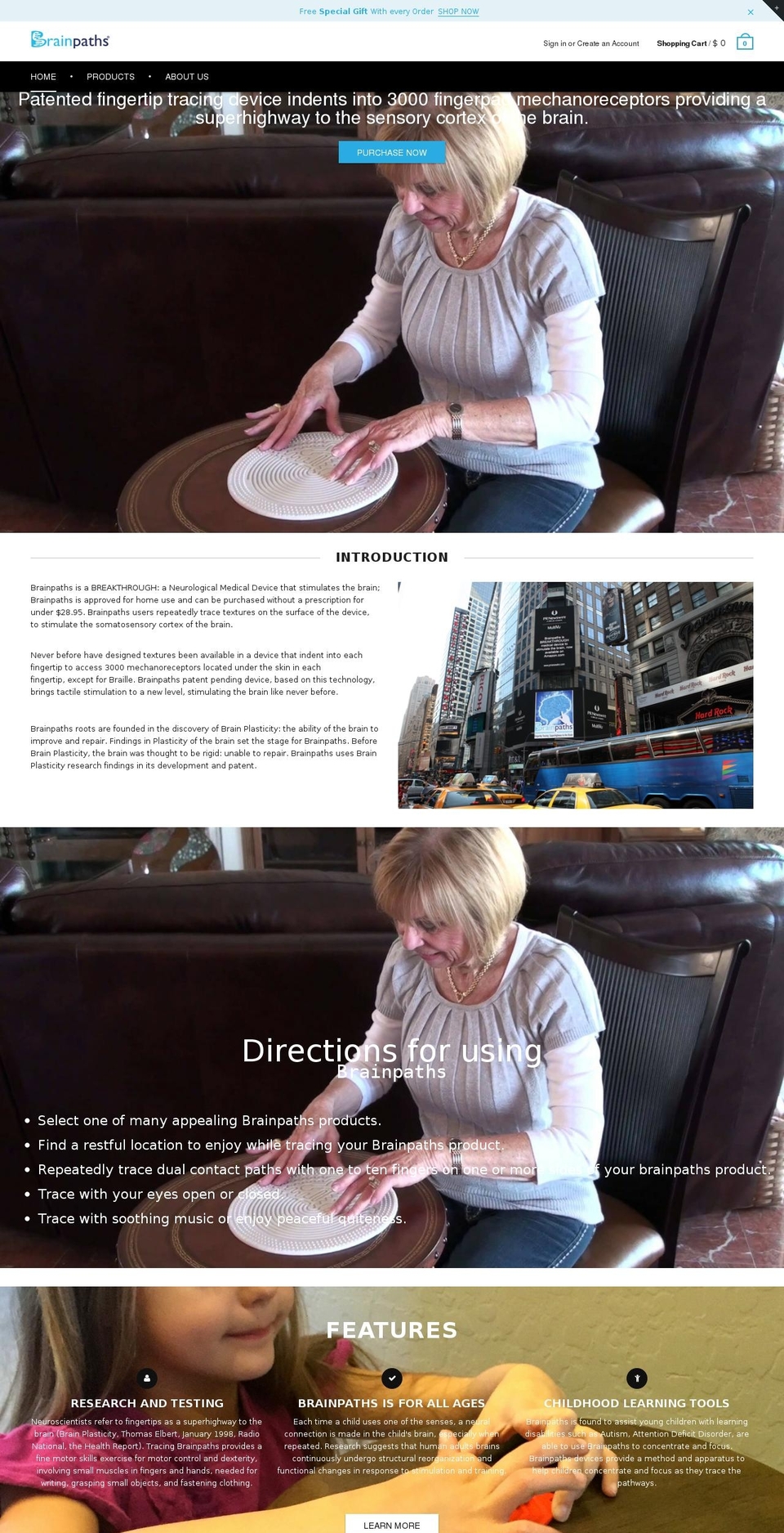 orderbrainpaths.com shopify website screenshot