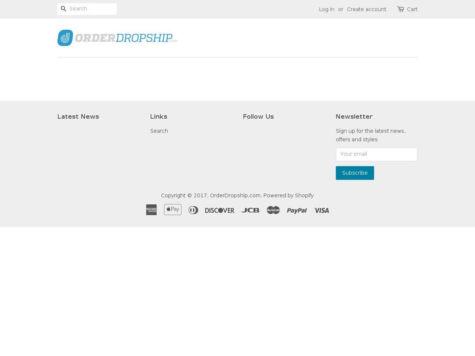 orderdropship.com shopify website screenshot