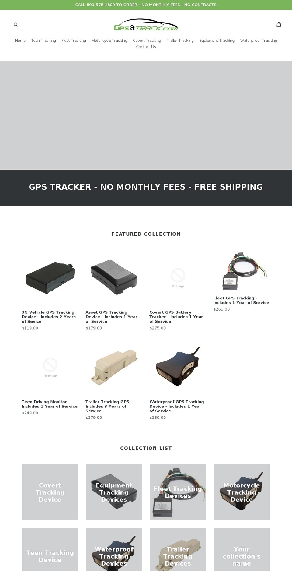ordergpstracker.com — Shopify storefront screenshot