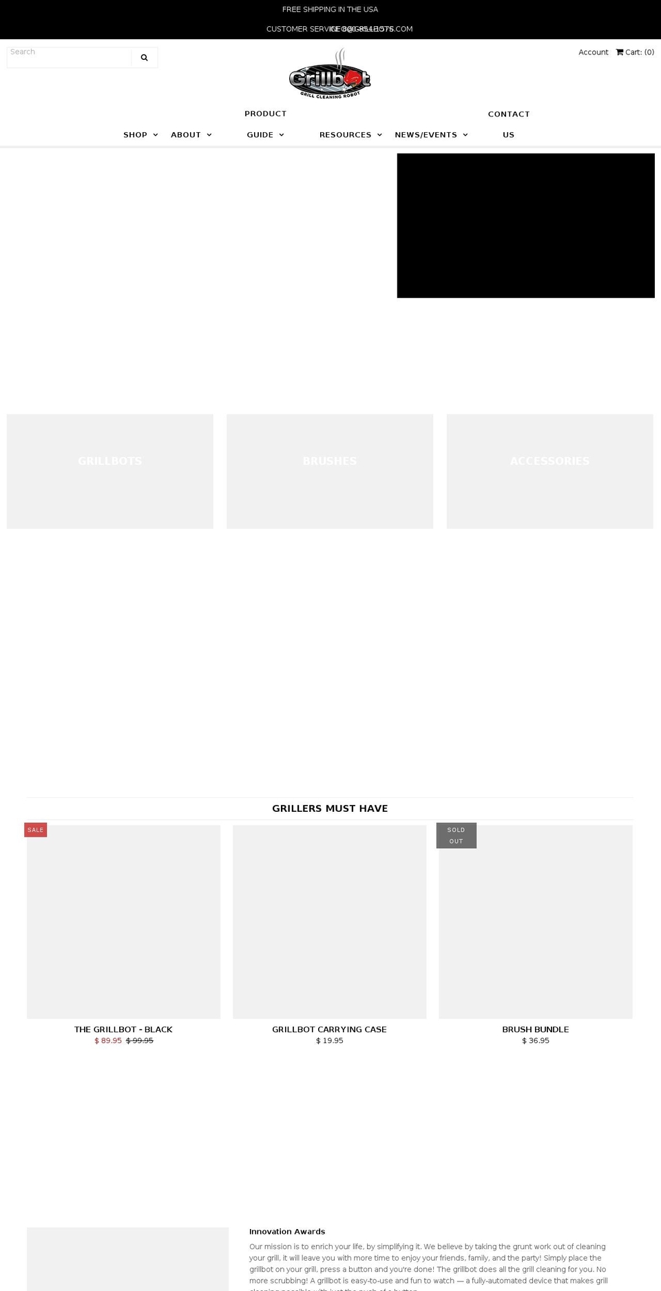 ordergrillbots.com — Shopify storefront screenshot
