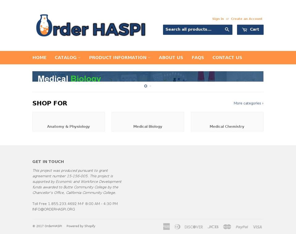 orderhaspi.com shopify website screenshot